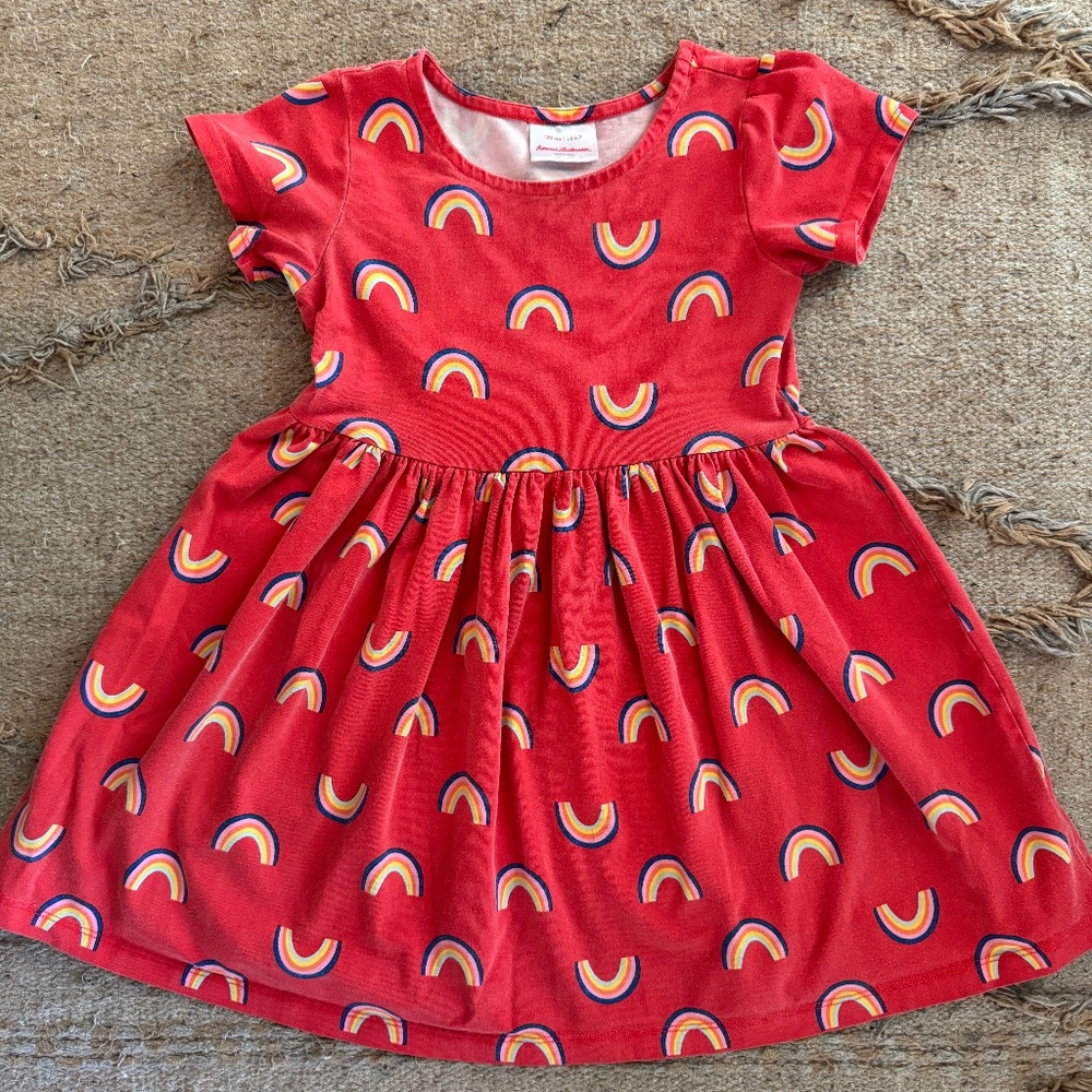 Hanna Andersson Rainbow Dress - Girls size 6-7